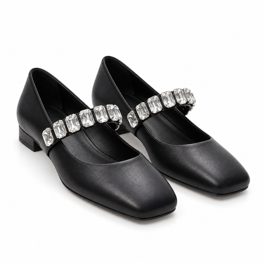 Casadei Crystal Ballet Flats