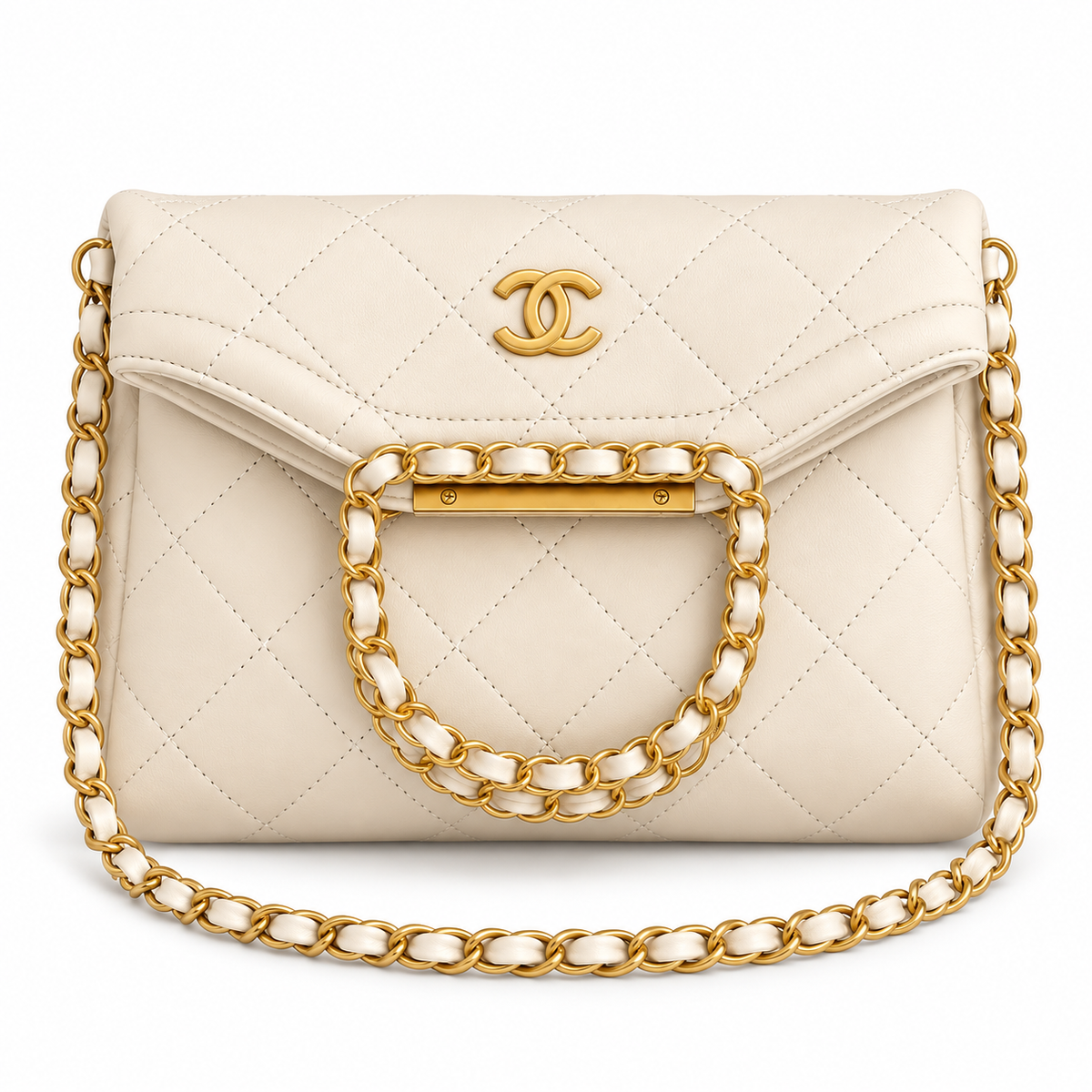 Chanel lambskin top-handle bag