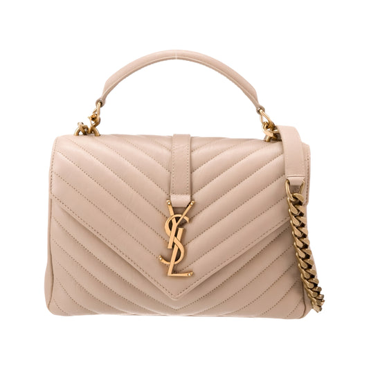 College Bag Ysl | Beige