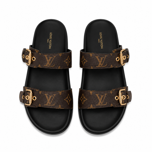 Louis Vuitton Bom Dia Flat Mules | Brown