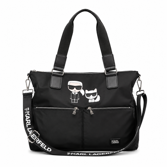 Karl Lagerfeld 9557 Canvas Nylon Tote Bag