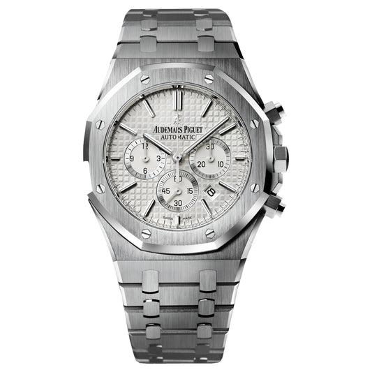Silver Royal OAK Chronograph | White
