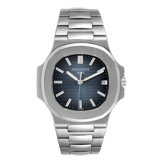 Silver Patek Philippe Nautilus | Bleu