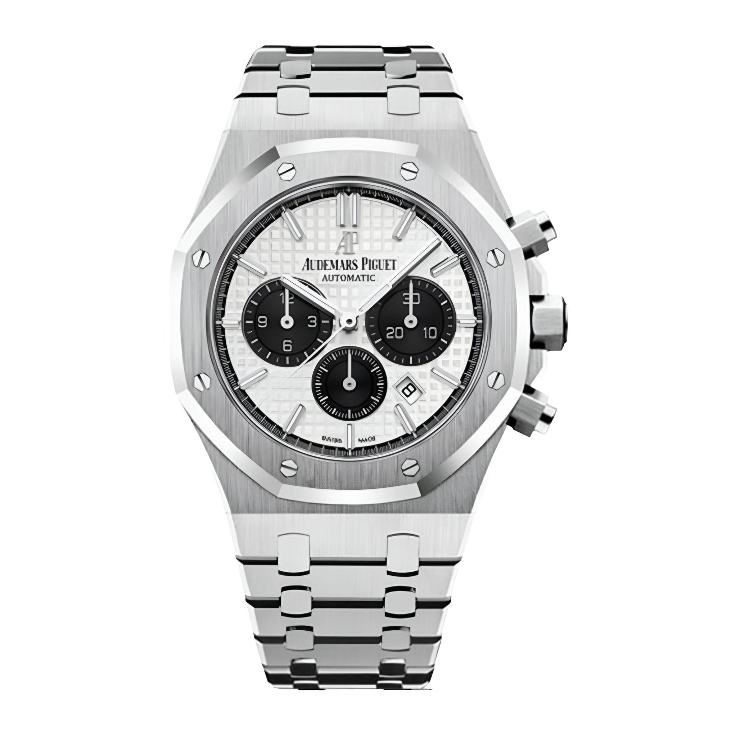 Silver Audemars Piguet Chronograph | White