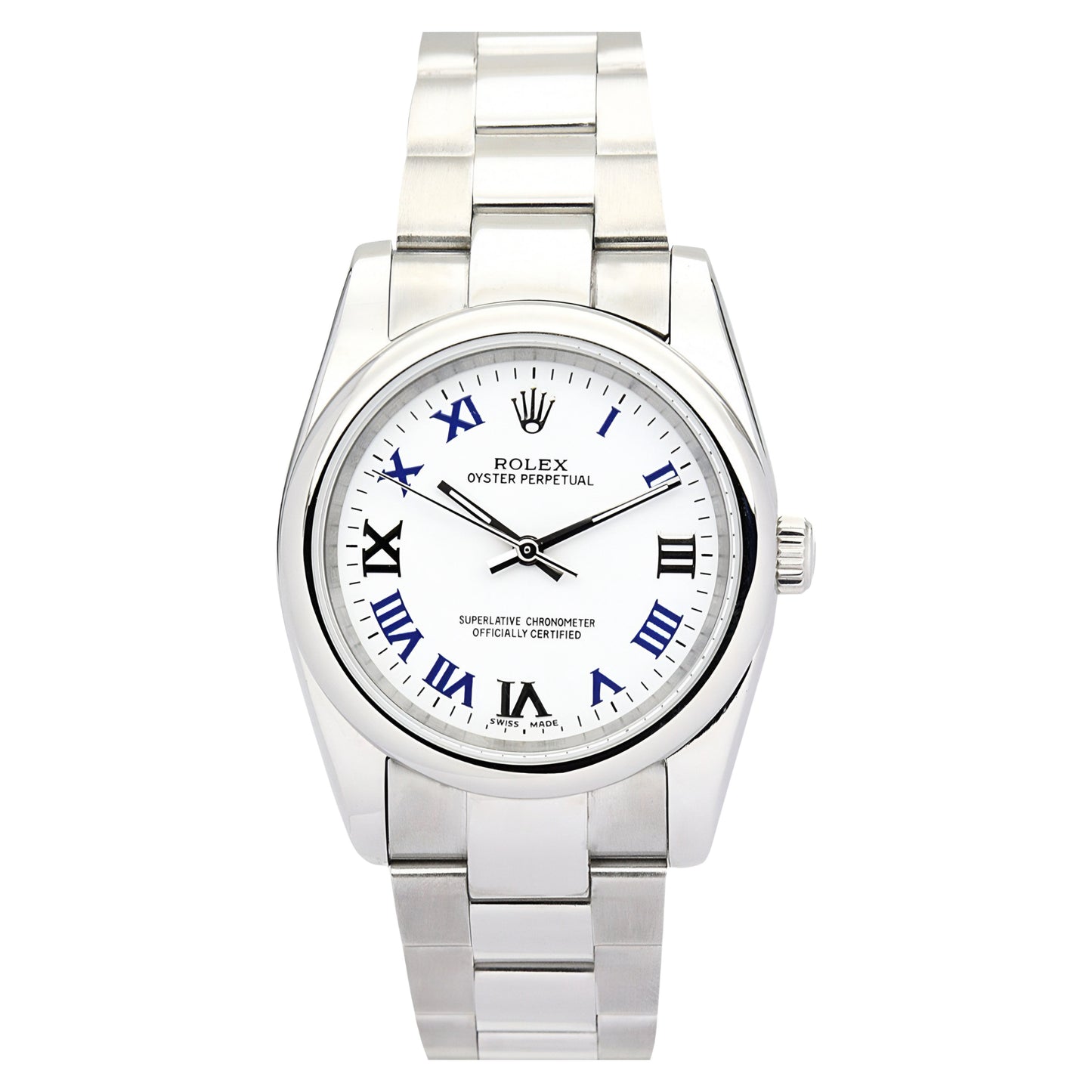 Silver Rolex Oyster | White