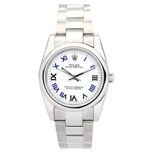 Silver Rolex Oyster | White