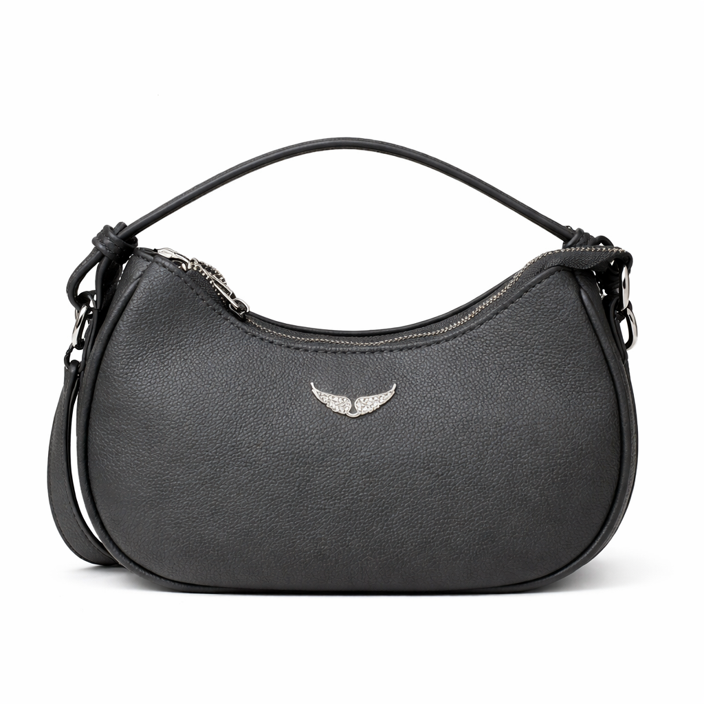 Zadig & Voltaire Moonrock grained leather handbag
