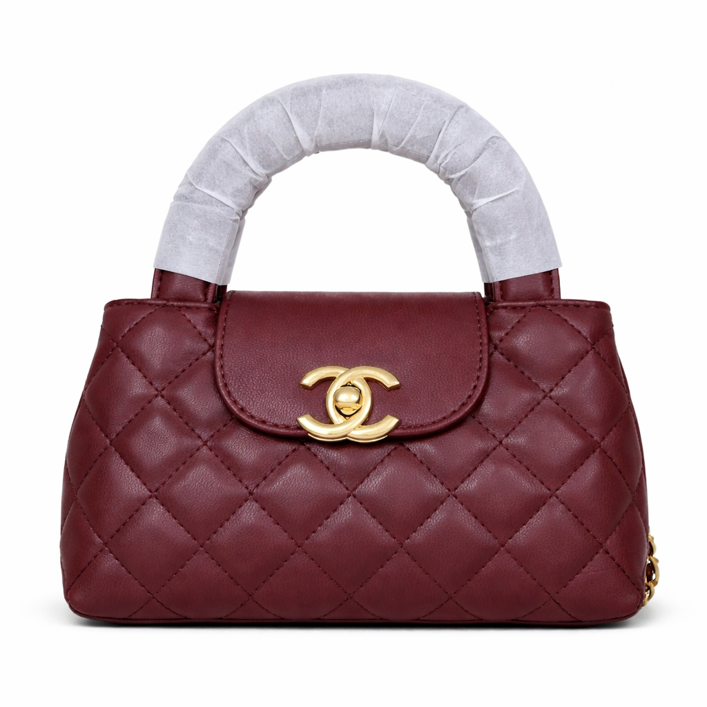 Chanel Shiny Aged Calfskin Quilted Nano Kelly Shopper