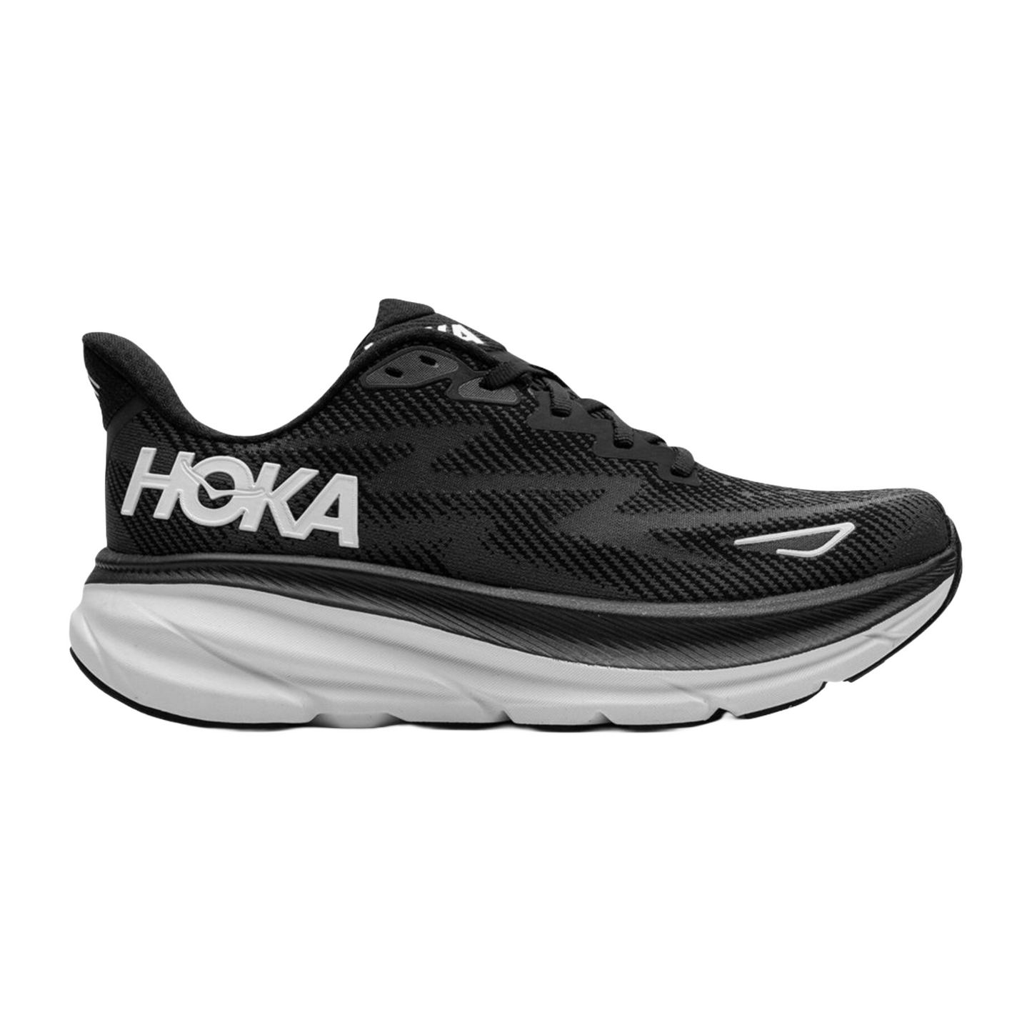 Hoka Clifton 9 "Black/White" sneakers