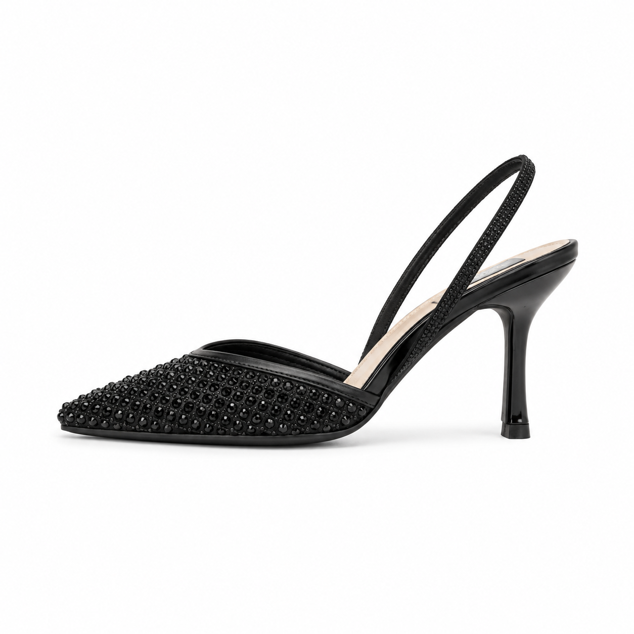 Rhinestone slingback shoes