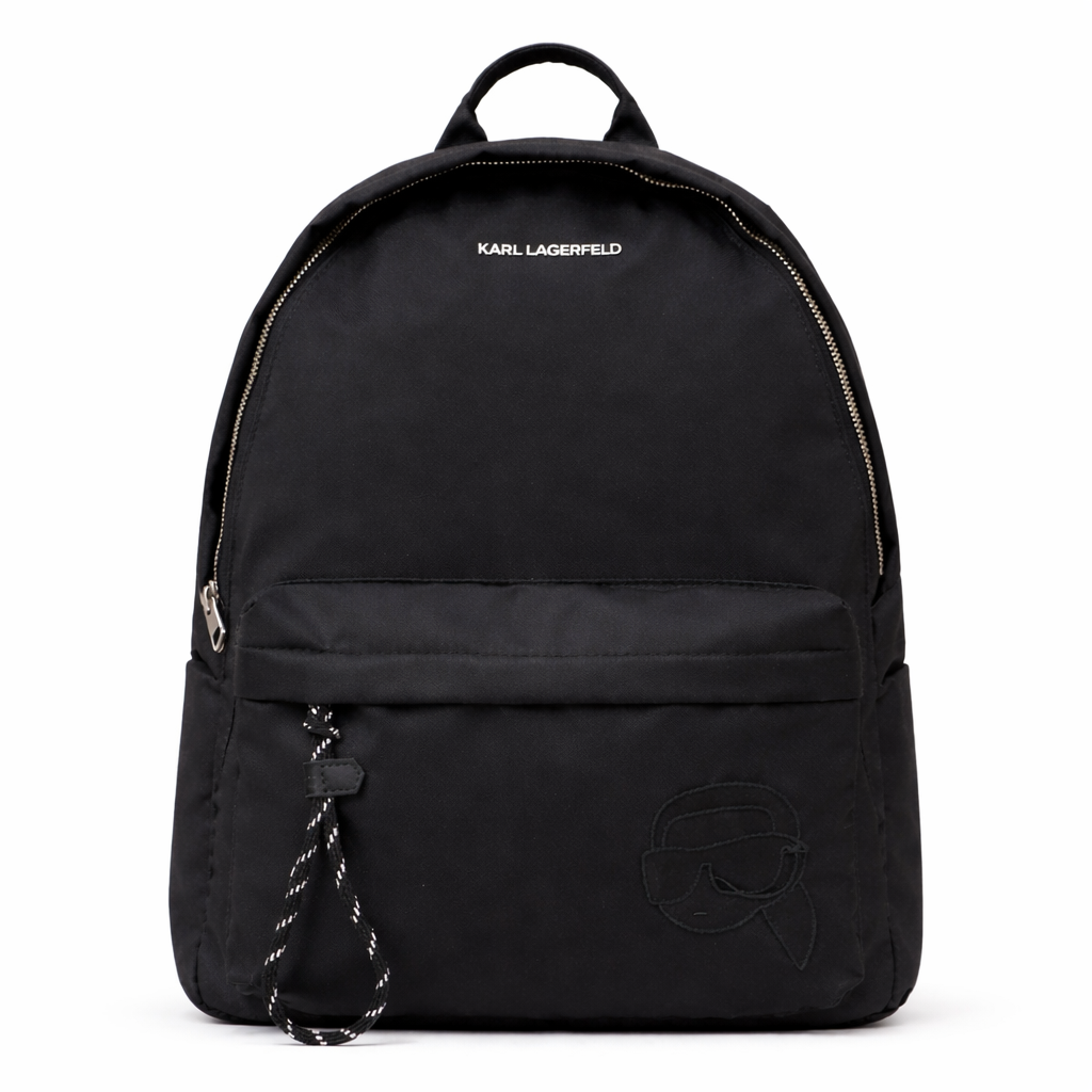black nylon backpack from Karl Lagerfeld