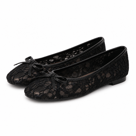 lace ballet flats