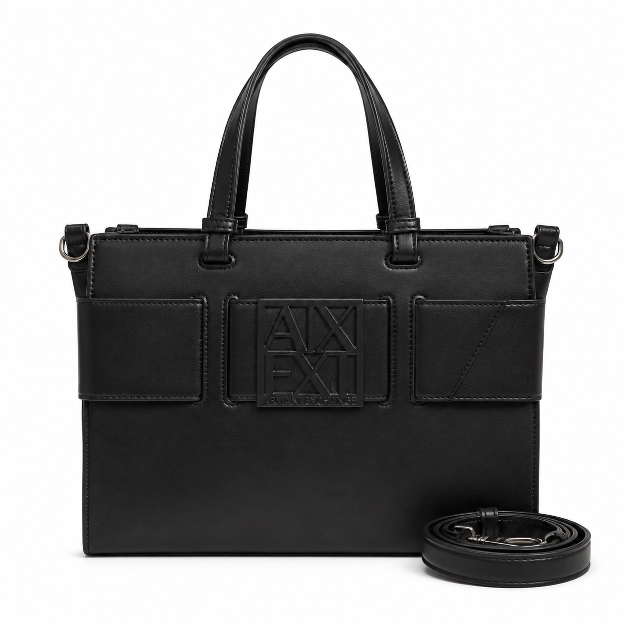 Armani Exchange faux leather tote bag