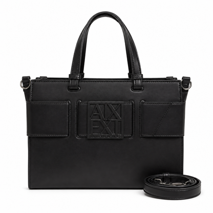 Armani Exchange faux leather tote bag