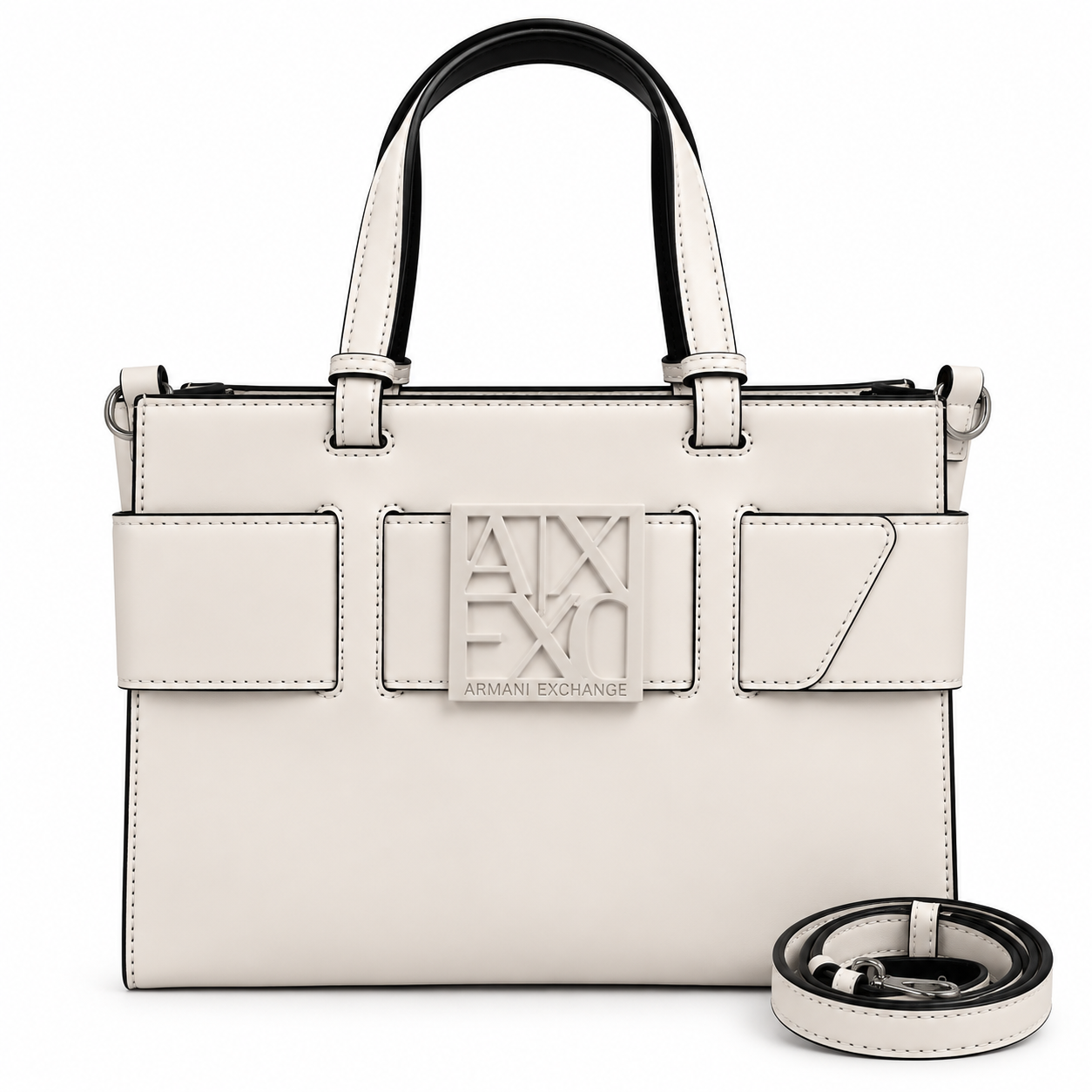 Armani Exchange faux leather tote bag