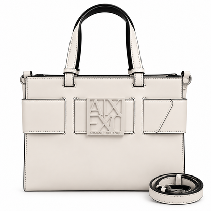 Armani Exchange faux leather tote bag
