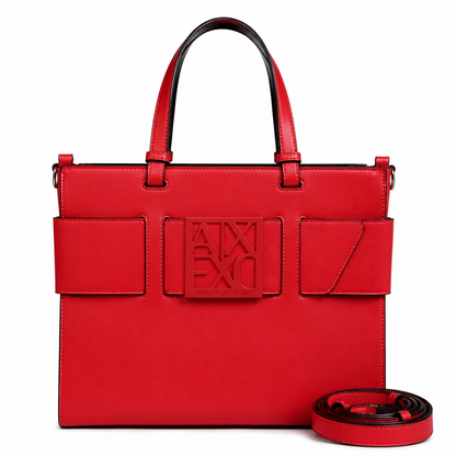 Armani Exchange faux leather tote bag