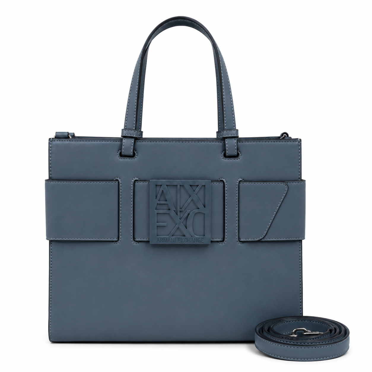 Armani Exchange faux leather tote bag