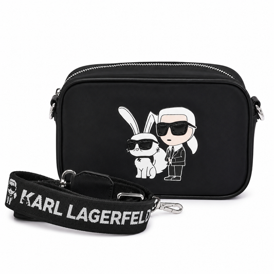 Karl Lagerfeld Paris Maybelle Round Head Duo Camera Crossbody bag