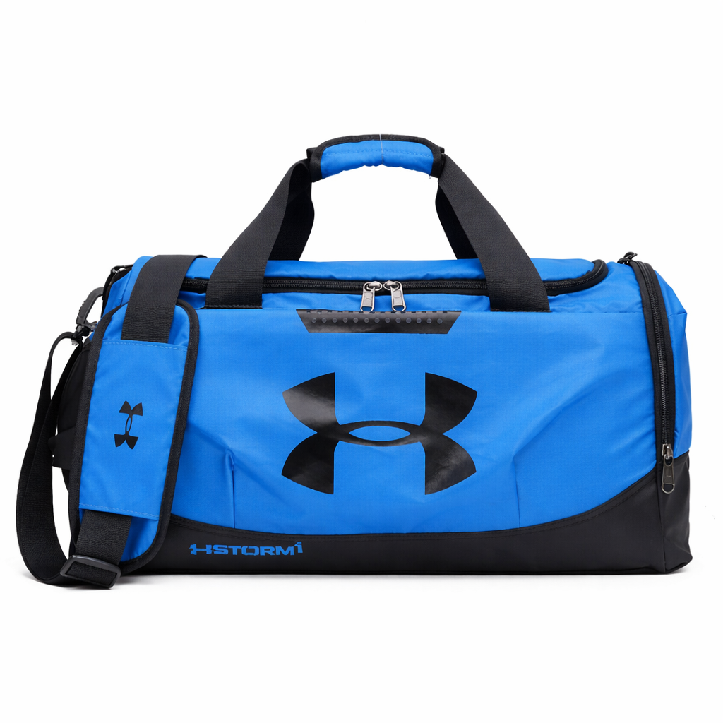 black duffle bag