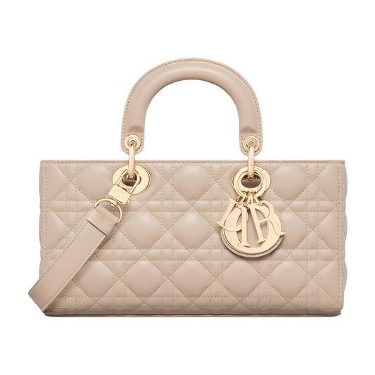 Lady Dior Cannage Lambskin | Beige