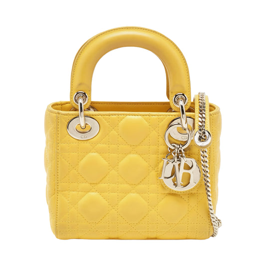 Lady Dior Micro Bag | Yellow