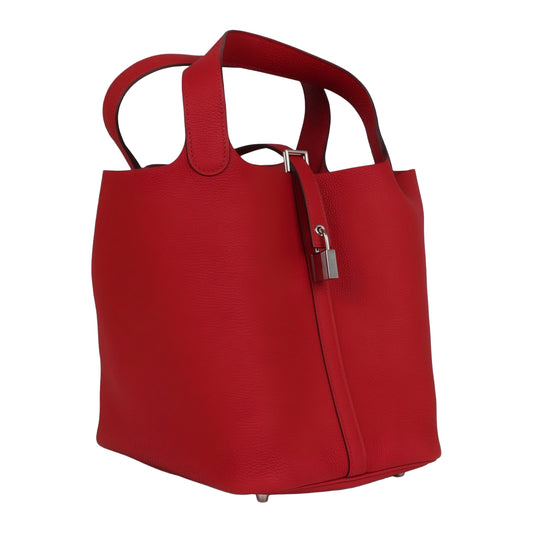 Hermès Picotin Caban Clemence | Red