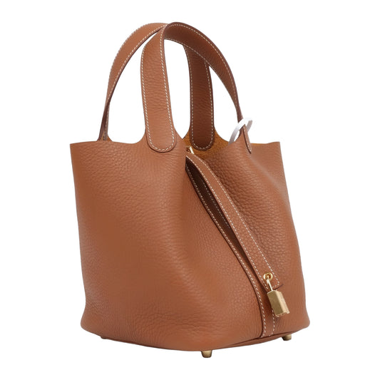 Hermès Picotin Caban Clemence | Brown