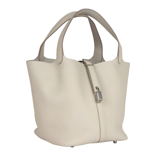 Hermès Picotin Caban Clemence | Off White