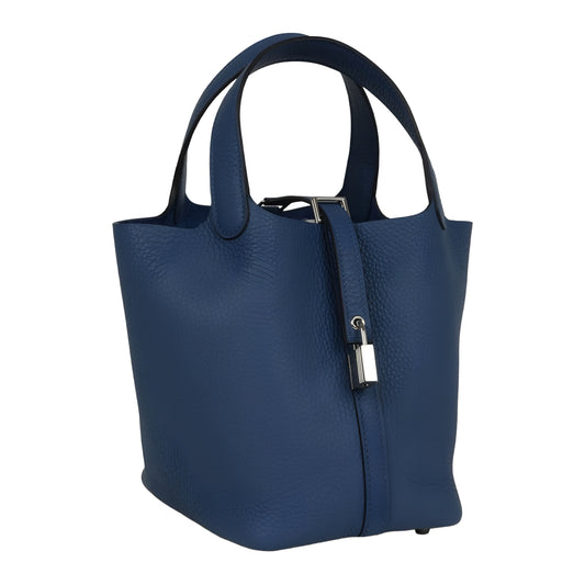 Hermès Picotin Caban Clemence |Dark Bleu