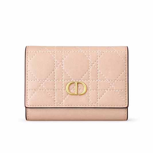 Dior Caro Glycine wallet rose