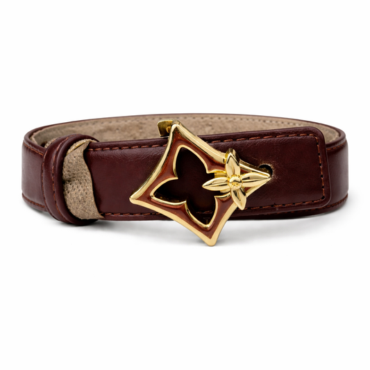 Louis Vuitton LV Flowergram reversible belt.