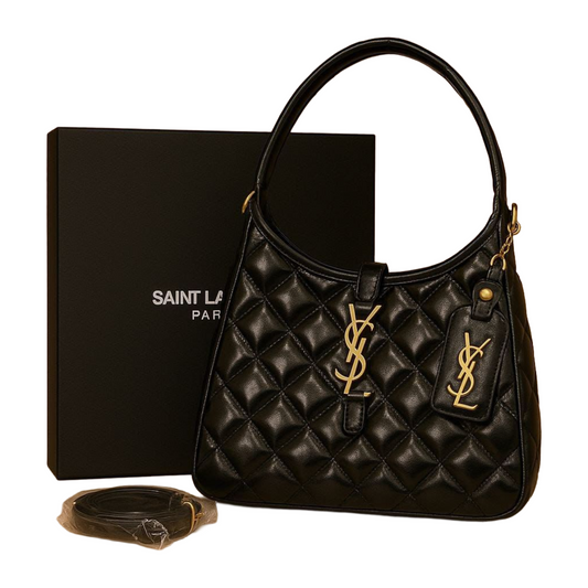 Saint Laurent Icarino quilted leather tote.