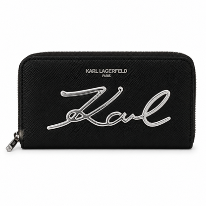 Karl Lagerfeld K/Signature zip-around wallet