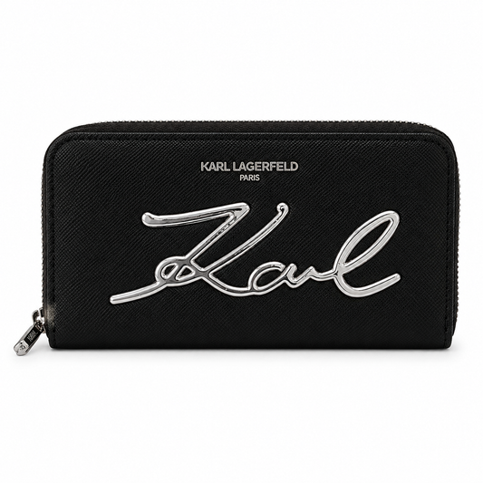 Karl Lagerfeld K/Signature zip-around wallet