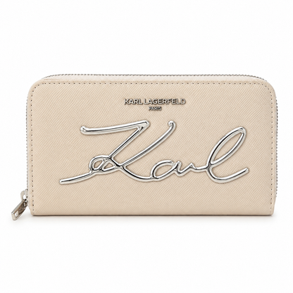 Karl Lagerfeld K/Signature zip-around wallet