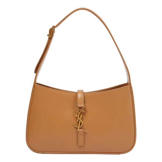 Yves Saint Laurent Leather Shoulder Bag | Dark Beige