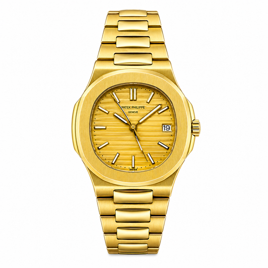 Patek Philippe Nautilus yellow gold wristwatch | Yellow
