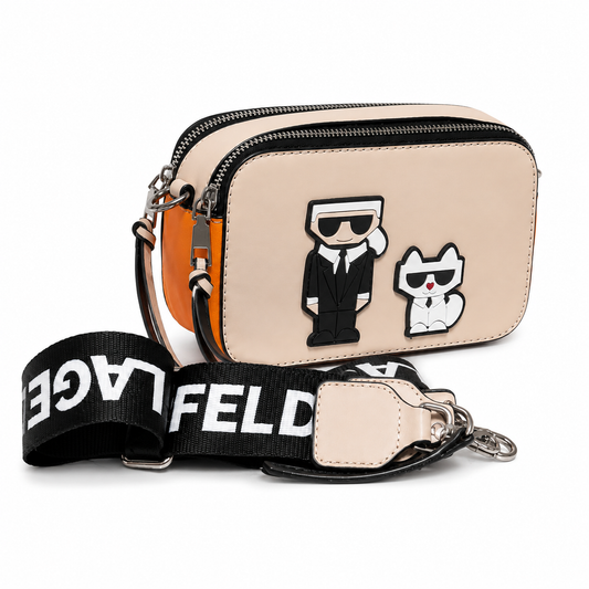 Karl Lagerfeld Paris Maybelle Karl & Choupette Crossbody Camera Bag