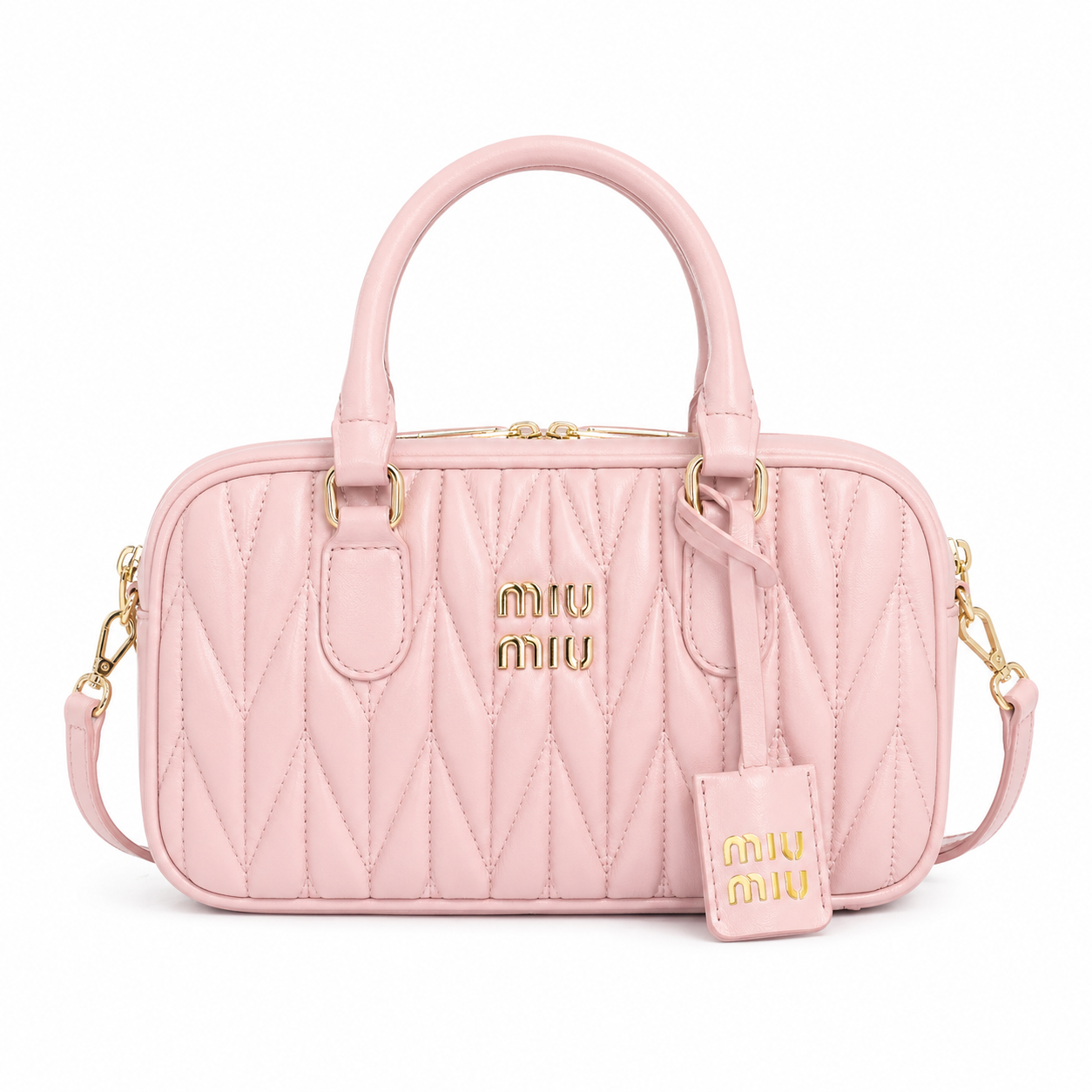 Miu Miu Arcadie Matelassé Nappa Leather Bag