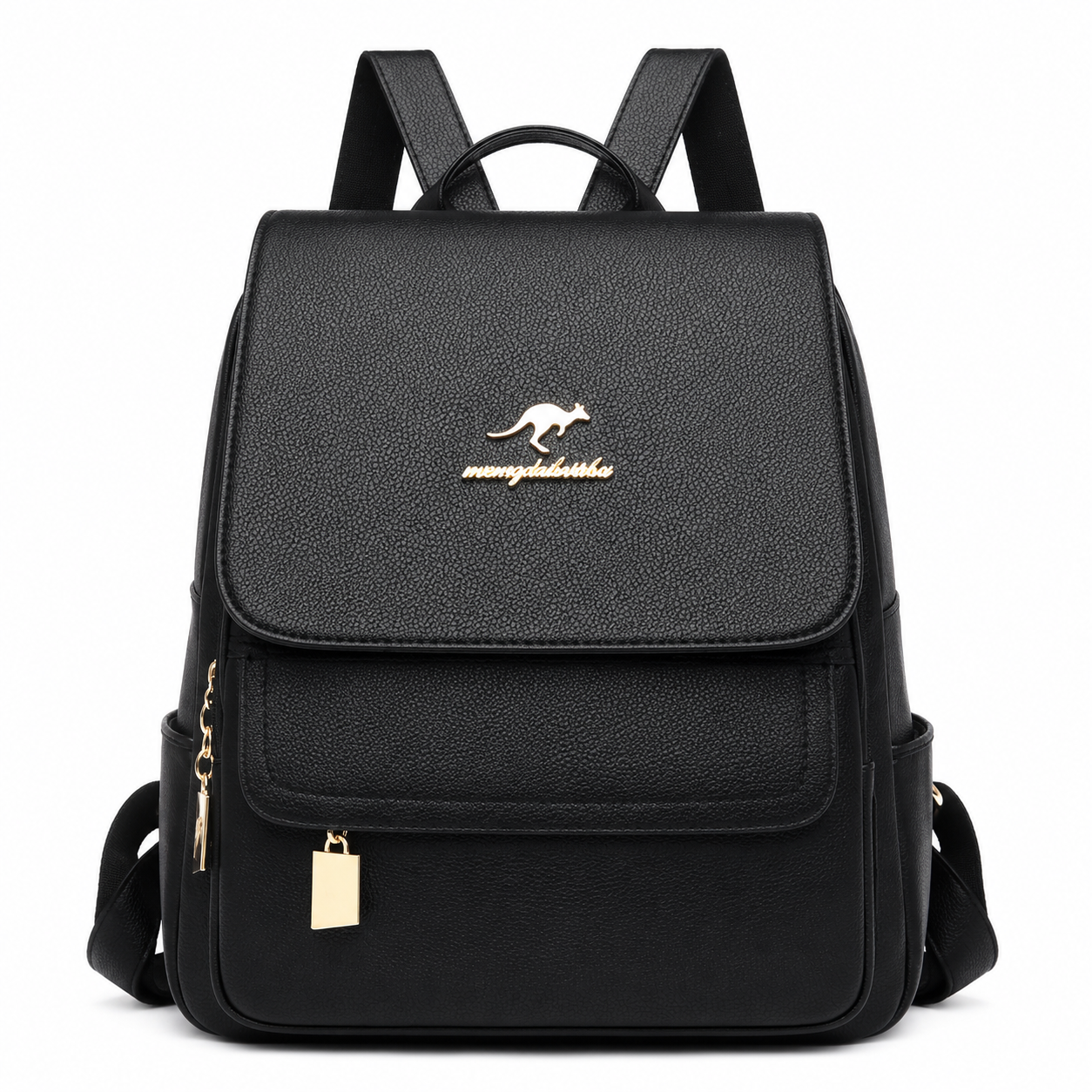 PU leather backpack
