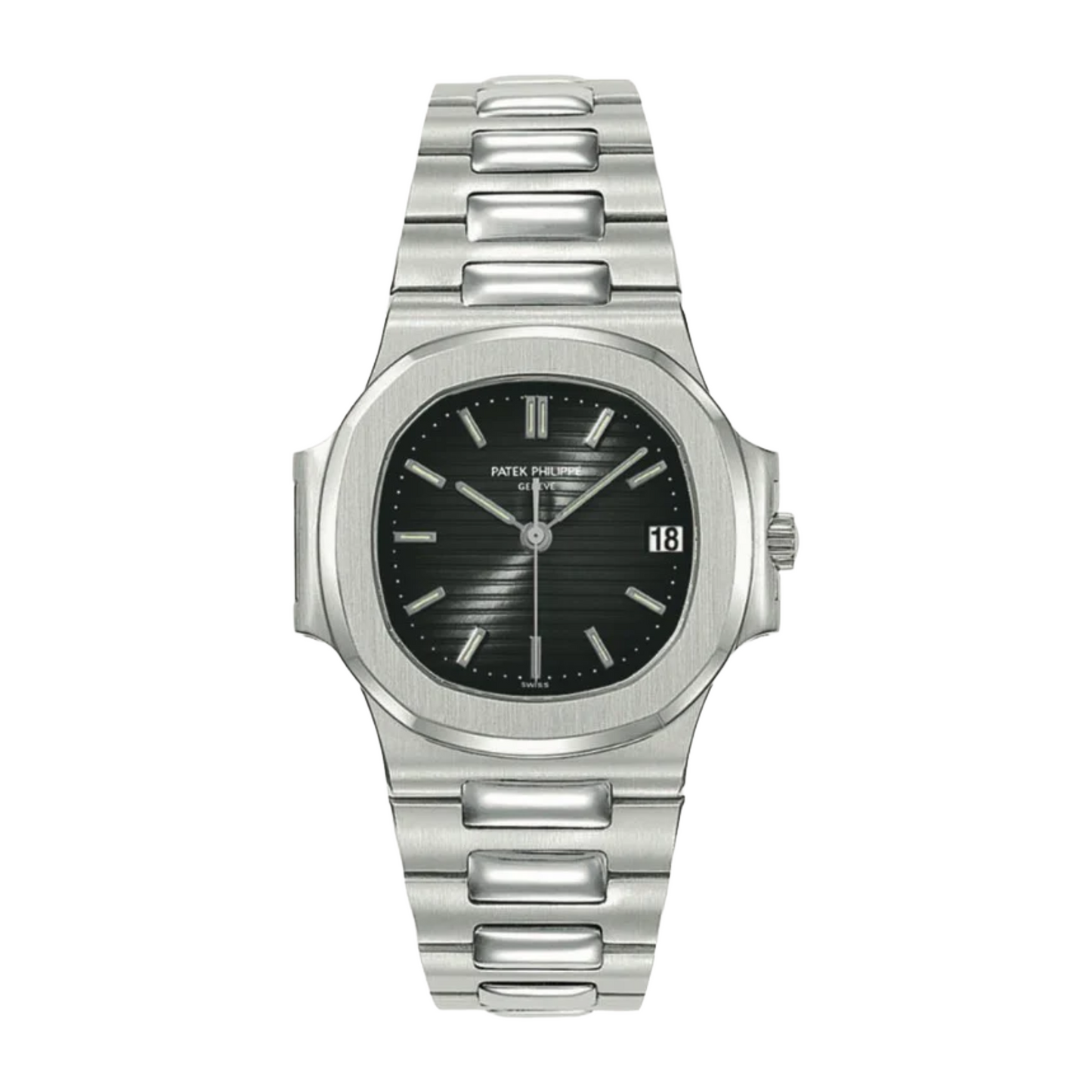 Silver Patek Philippe Nautilus | Black