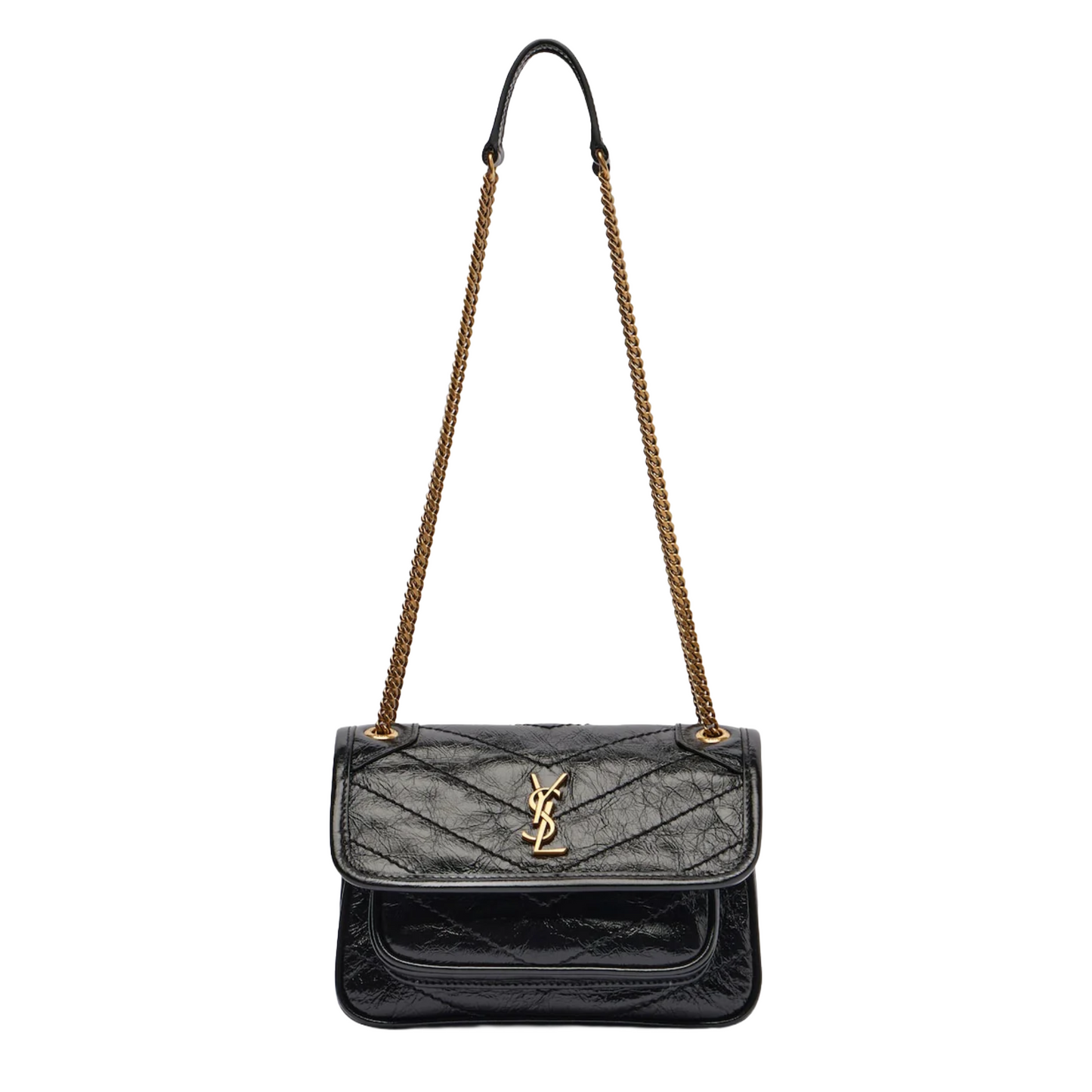 Ysl Niki Mini leather crossbody bag | Black
