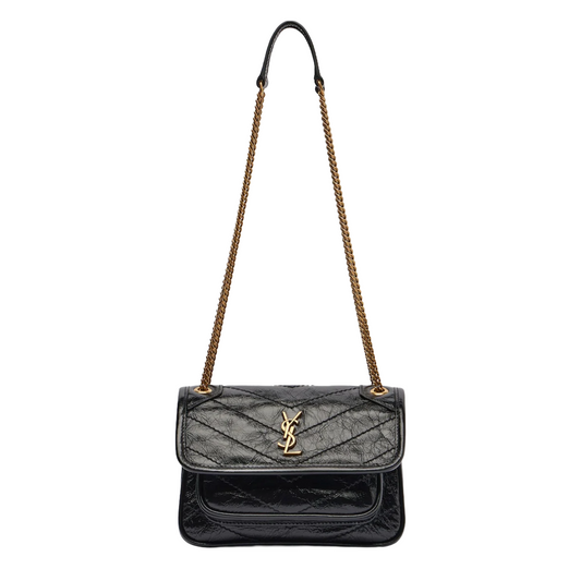 Ysl Niki Mini leather crossbody bag | Black