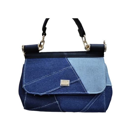 Dolce & Gabbana Small Sicily bag in patchwork denim