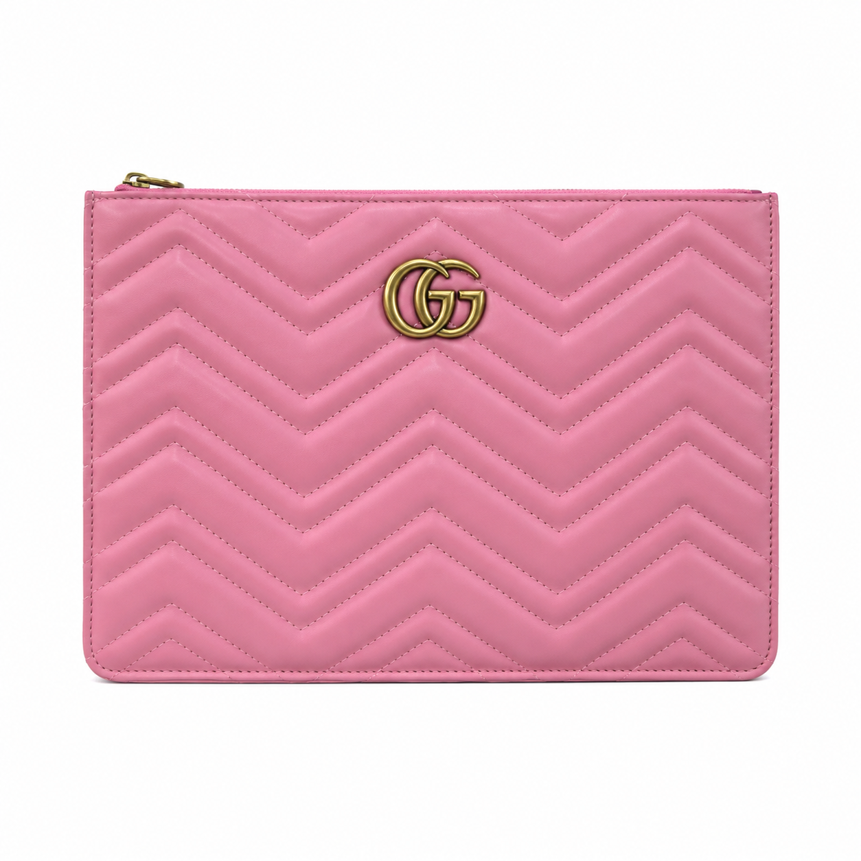 Gucci GG Marmont quilted leather zip pouch