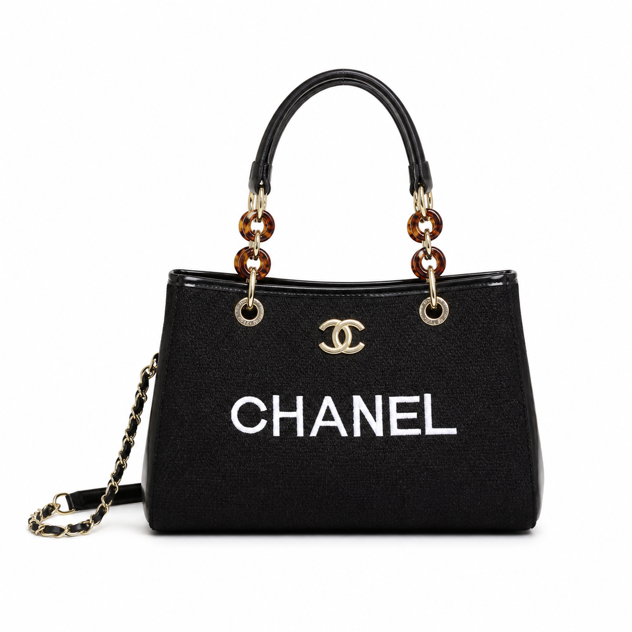 Chanel canvas tote bag