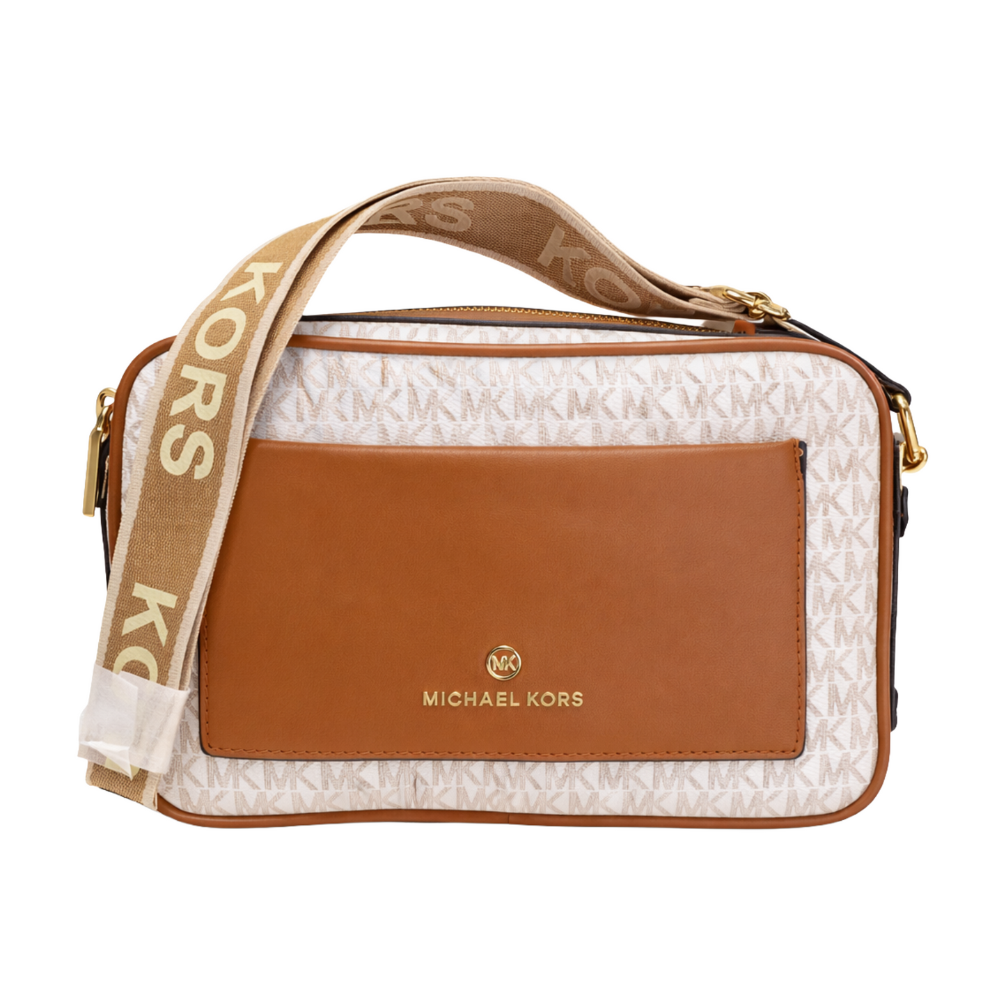 Michael Kors Maeve large signature logo crossbody bag | brown