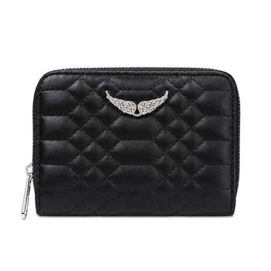 Zadig & Voltaire Mini ZV Quilted Monogram Wallet