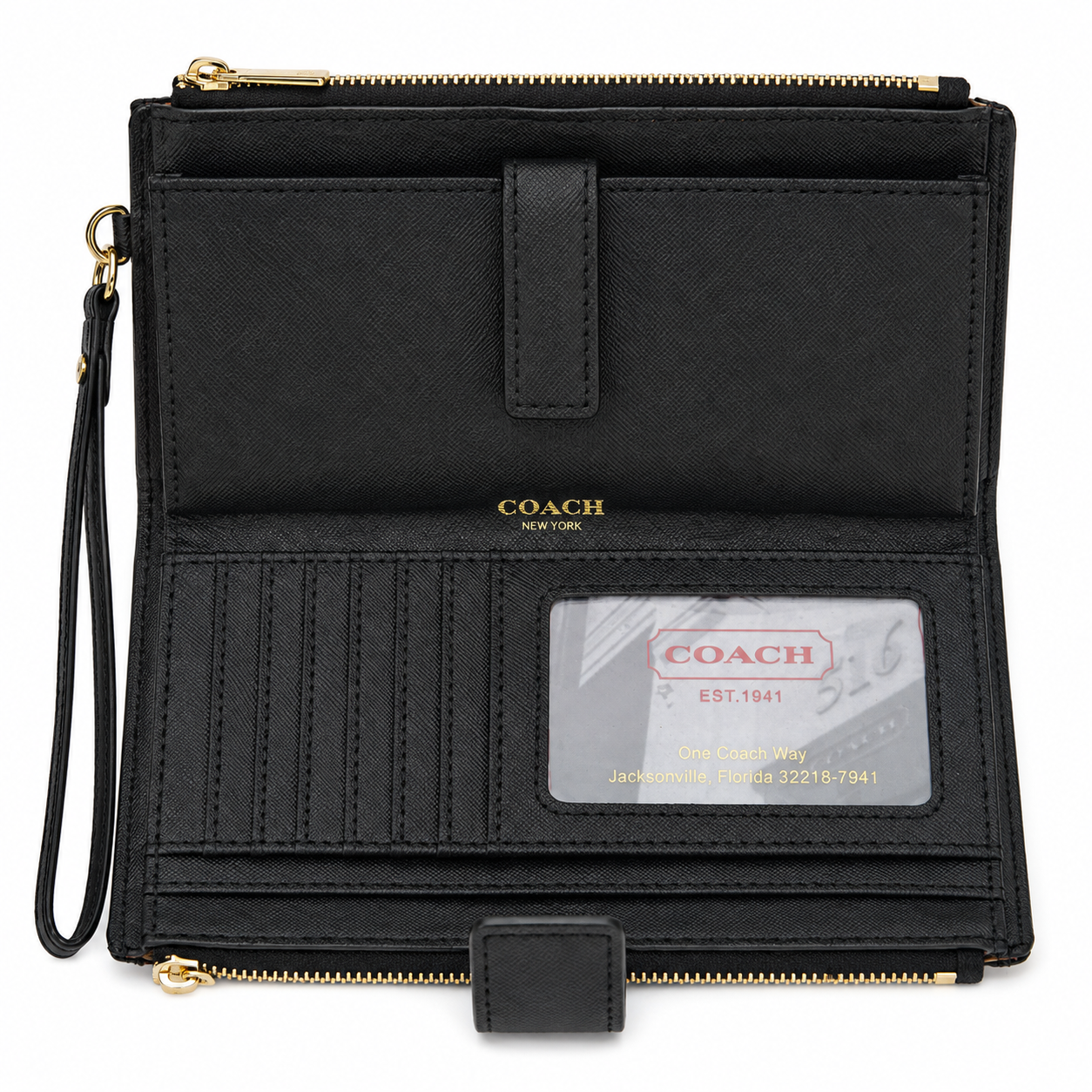 Coach Large Corner Zip Wristlet